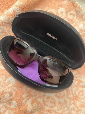 Prada Brown Gradient Women’s Oversized Sunglasses